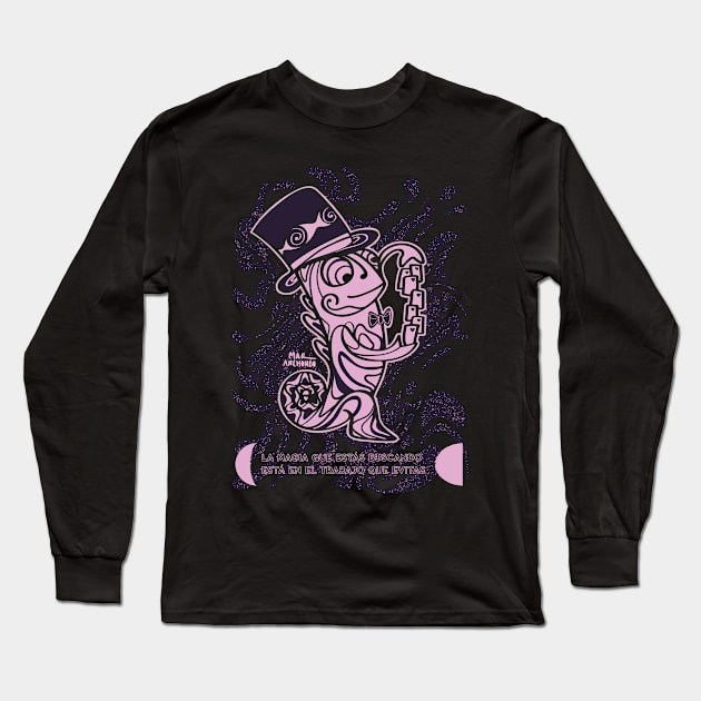 Magic chameleon Long Sleeve T-Shirt by Mar Anchondo